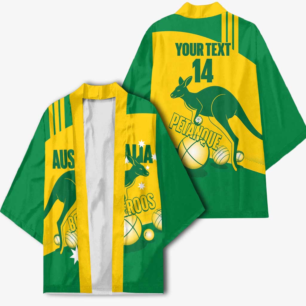 Custom Australia Petanque Kimono Aussie Kangaroo Bouleroos National Color