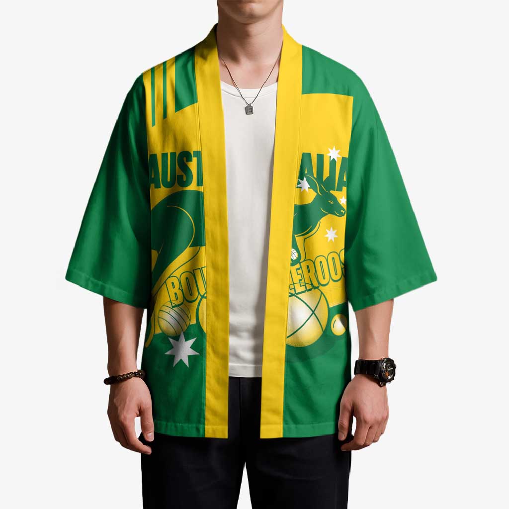 Custom Australia Petanque Kimono Aussie Kangaroo Bouleroos National Color