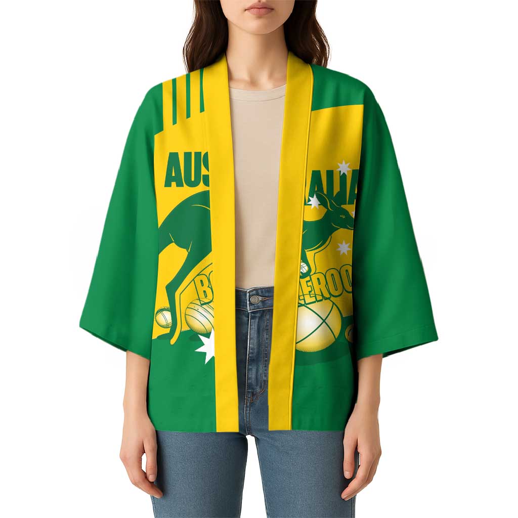 Custom Australia Petanque Kimono Aussie Kangaroo Bouleroos National Color