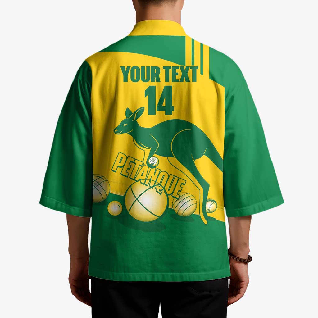 Custom Australia Petanque Kimono Aussie Kangaroo Bouleroos National Color