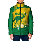 Custom Australia Petanque Padded Jacket Aussie Kangaroo Bouleroos National Color