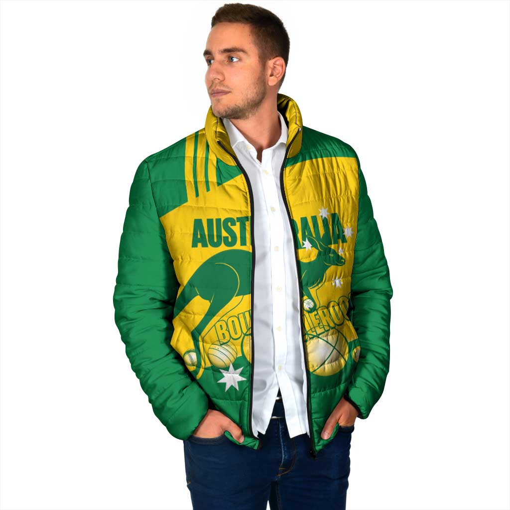 Custom Australia Petanque Padded Jacket Aussie Kangaroo Bouleroos National Color
