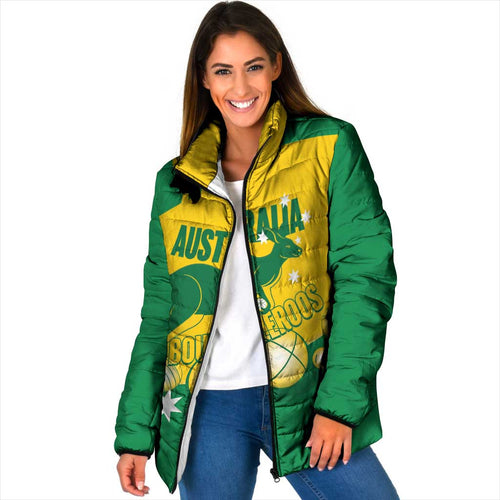 Custom Australia Petanque Padded Jacket Aussie Kangaroo Bouleroos National Color