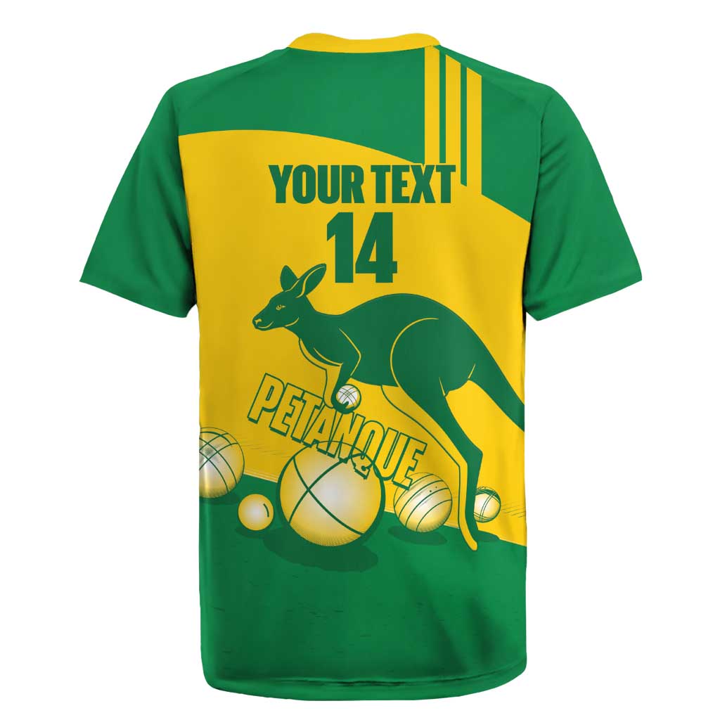 Custom Australia Petanque Rugby Jersey Aussie Kangaroo Bouleroos National Color