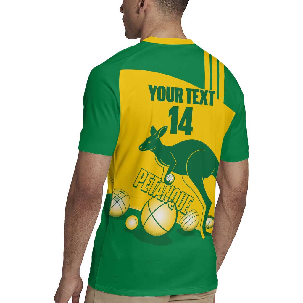 Custom Australia Petanque Rugby Jersey Aussie Kangaroo Bouleroos National Color