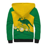 Custom Australia Petanque Sherpa Hoodie Aussie Kangaroo Bouleroos National Color