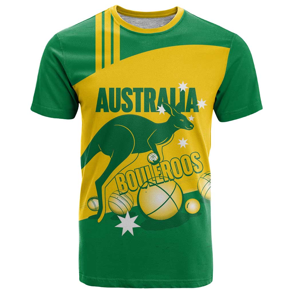 Custom Australia Petanque T Shirt Aussie Kangaroo Bouleroos National Color