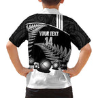 Custom New Zealand Silver Fern Petanque Hawaiian Shirt Aotearoa Maori Pattern