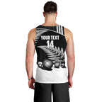 Custom New Zealand Silver Fern Petanque Men Tank Top Aotearoa Maori Pattern