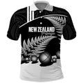 Custom New Zealand Silver Fern Petanque Polo Shirt Aotearoa Maori Pattern