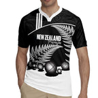 Custom New Zealand Silver Fern Petanque Rugby Jersey Aotearoa Maori Pattern
