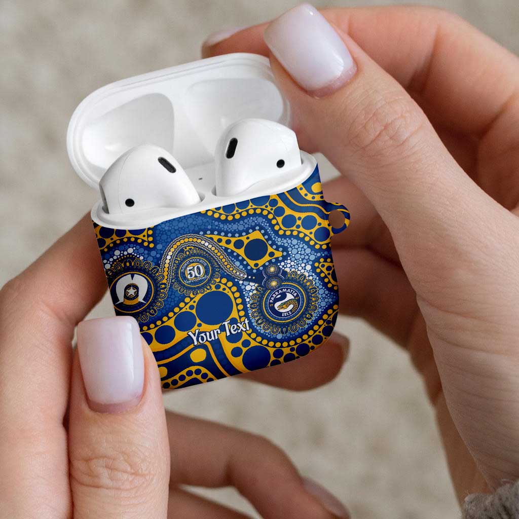 Eels NAIDOC Week 2026 Personalised AirPods Case 50 Years of Deadly Aboriginal Art