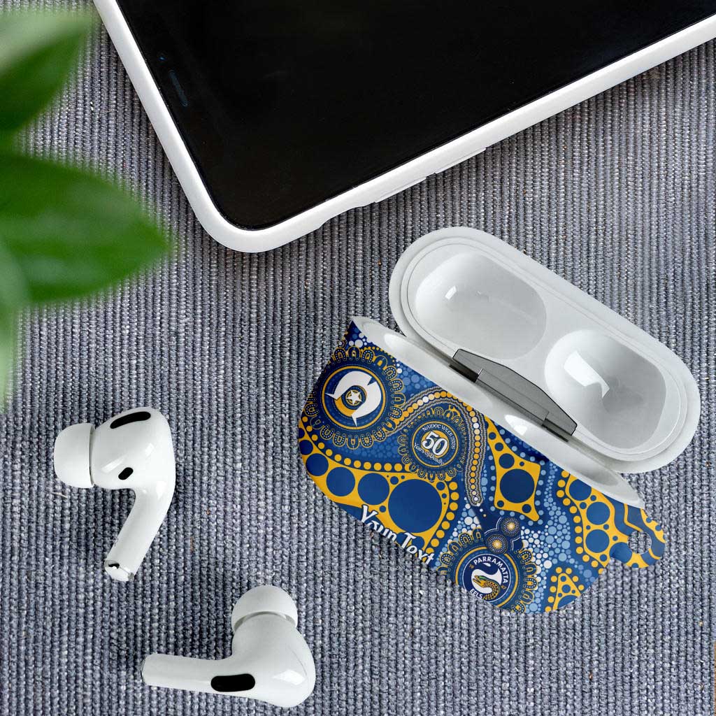 Eels NAIDOC Week 2026 Personalised AirPods Case 50 Years of Deadly Aboriginal Art