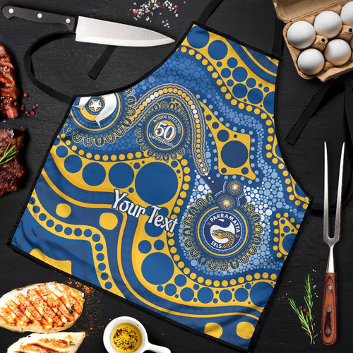 Eels NAIDOC Week 2026 Personalised Apron 50 Years of Deadly Aboriginal Art
