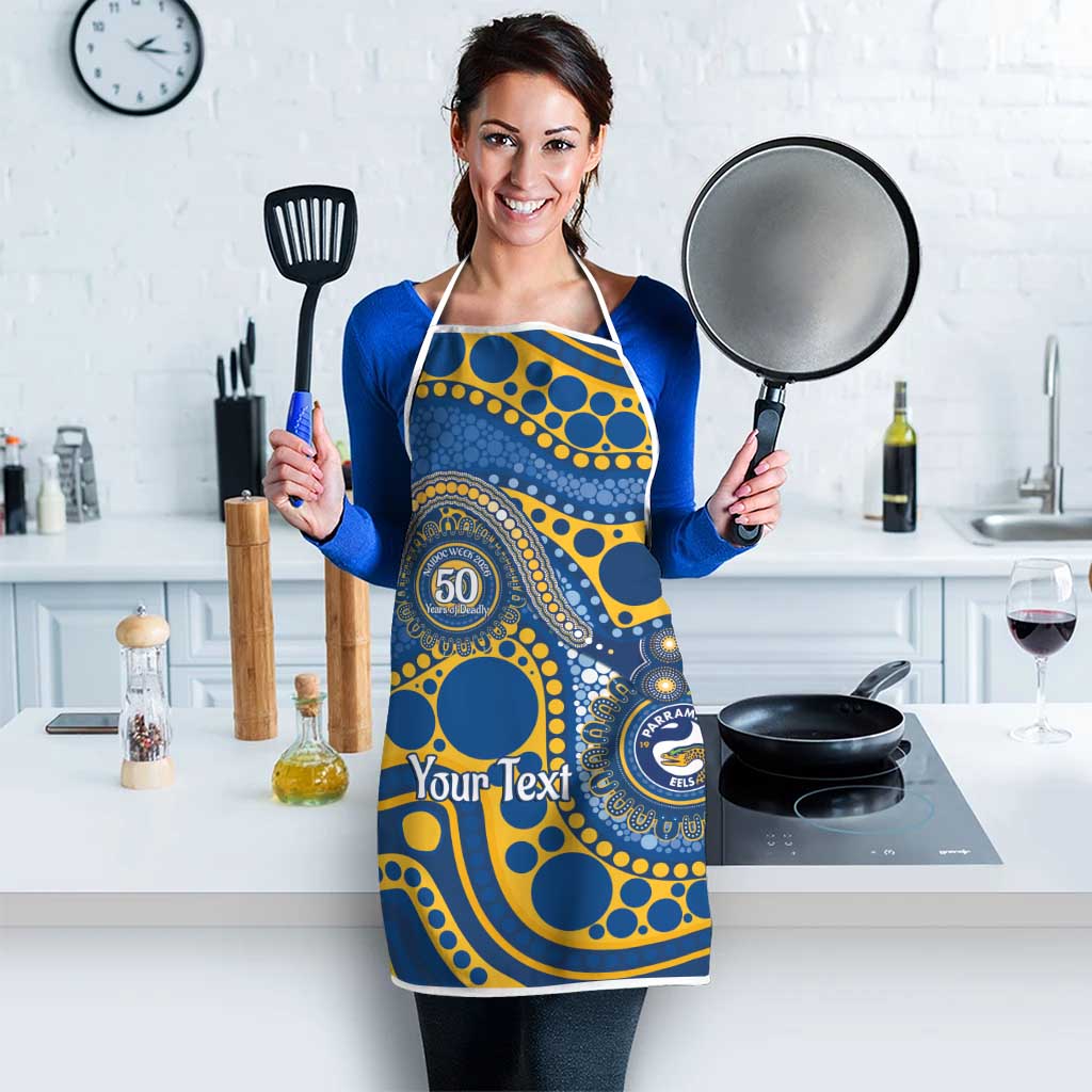 Eels NAIDOC Week 2026 Personalised Apron 50 Years of Deadly Aboriginal Art