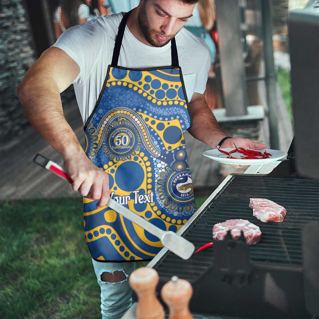 Eels NAIDOC Week 2026 Personalised Apron 50 Years of Deadly Aboriginal Art