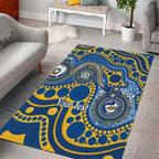 Eels NAIDOC Week 2026 Personalised Area Rug 50 Years of Deadly Aboriginal Art