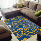 Eels NAIDOC Week 2026 Personalised Area Rug 50 Years of Deadly Aboriginal Art