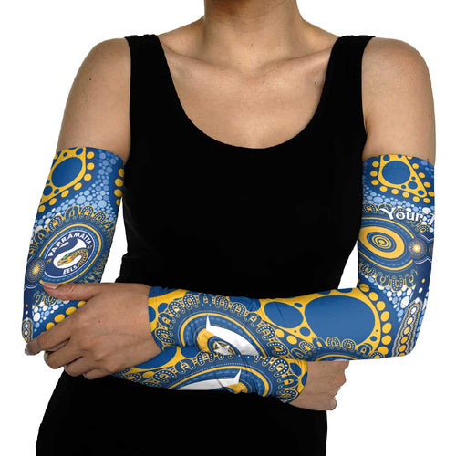 Eels NAIDOC Week 2026 Personalised Arm Sleeves 50 Years of Deadly Aboriginal Art