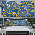 Eels NAIDOC Week 2026 Personalised Auto Sun Shade 50 Years of Deadly Aboriginal Art
