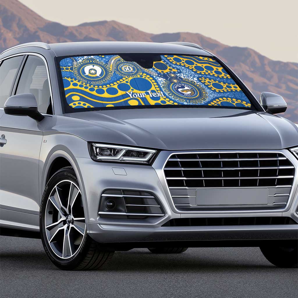 Eels NAIDOC Week 2026 Personalised Auto Sun Shade 50 Years of Deadly Aboriginal Art