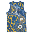 Eels NAIDOC Week 2026 Personalised Basketball Jersey 50 Years of Deadly Aboriginal Art