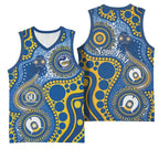 Eels NAIDOC Week 2026 Personalised Basketball Jersey 50 Years of Deadly Aboriginal Art