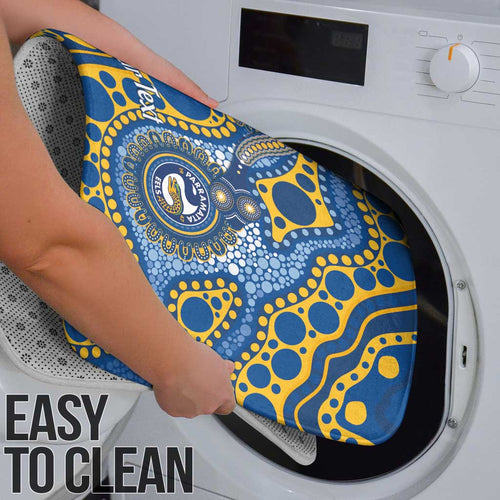 Eels NAIDOC Week 2026 Personalised Bathroom Set 50 Years of Deadly Aboriginal Art