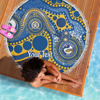 Eels NAIDOC Week 2026 Personalised Beach Blanket 50 Years of Deadly Aboriginal Art