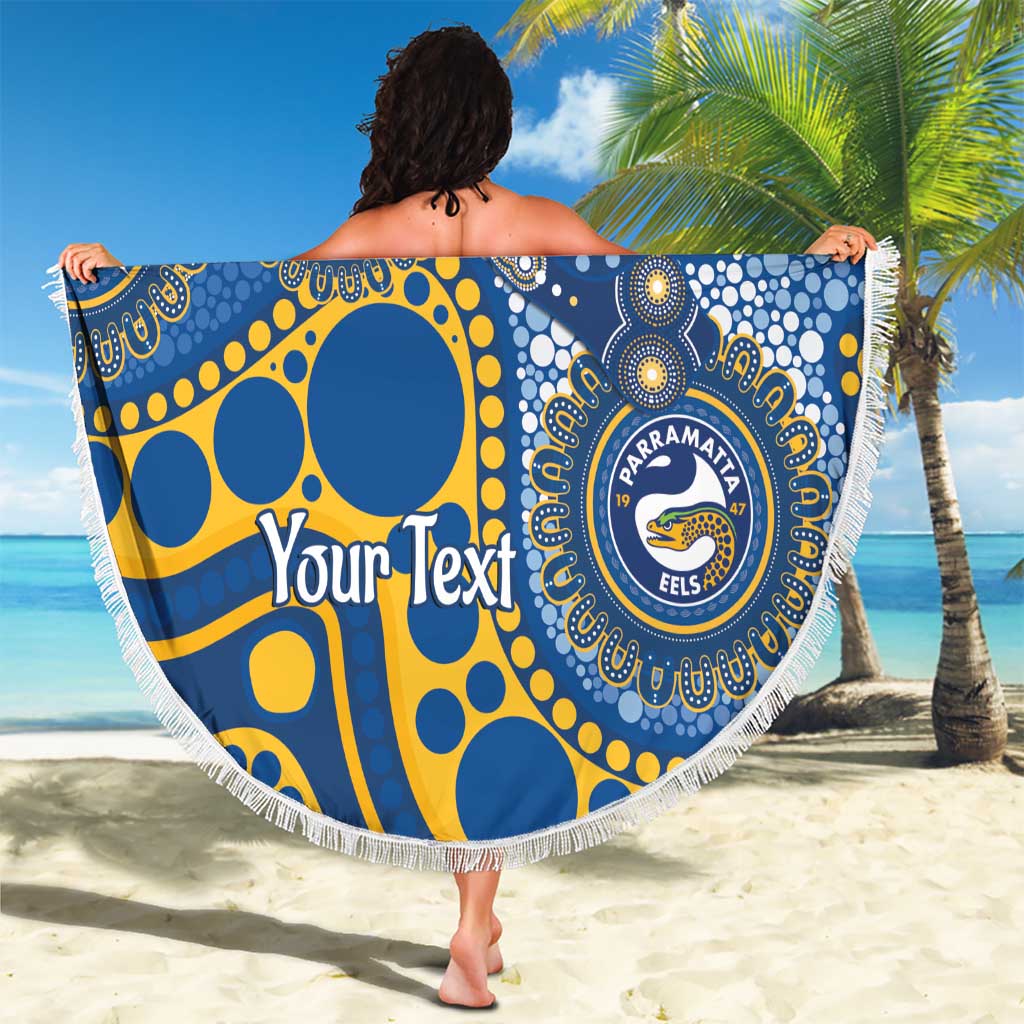 Eels NAIDOC Week 2026 Personalised Beach Blanket 50 Years of Deadly Aboriginal Art