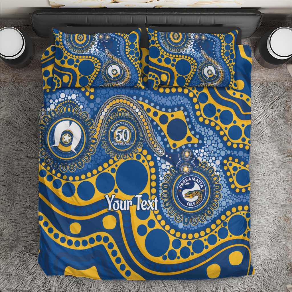 Eels NAIDOC Week 2026 Personalised Bedding Set 50 Years of Deadly Aboriginal Art