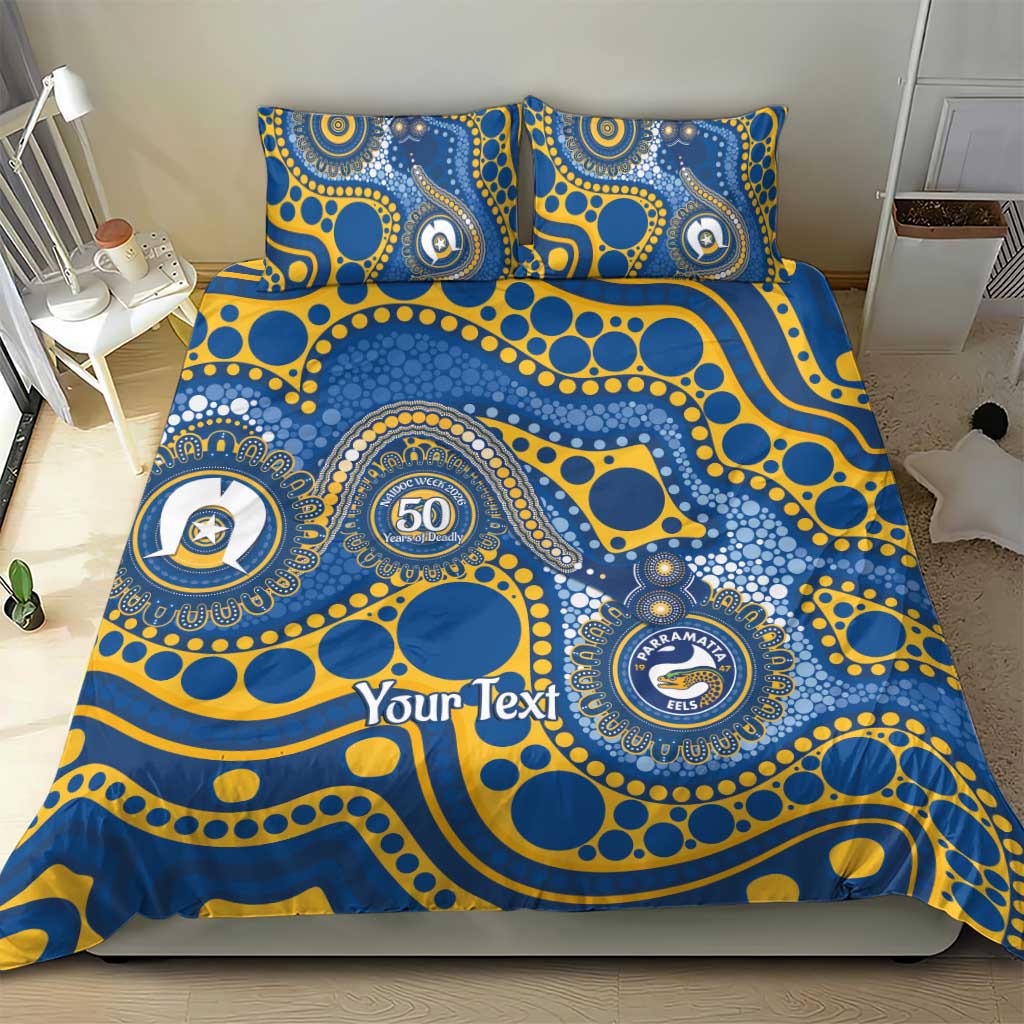 Eels NAIDOC Week 2026 Personalised Bedding Set 50 Years of Deadly Aboriginal Art