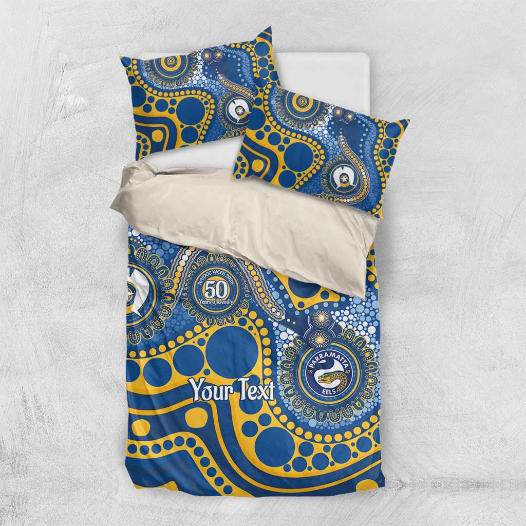 Eels NAIDOC Week 2026 Personalised Bedding Set 50 Years of Deadly Aboriginal Art