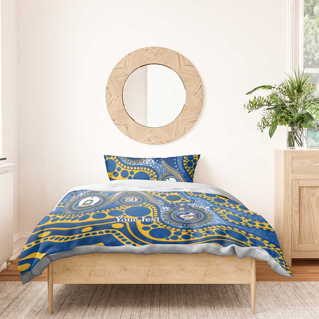 Eels NAIDOC Week 2026 Personalised Bedding Set 50 Years of Deadly Aboriginal Art