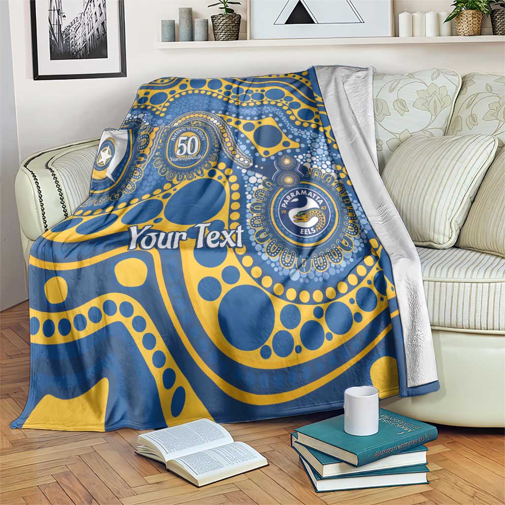 Eels NAIDOC Week 2026 Personalised Blanket 50 Years of Deadly Aboriginal Art