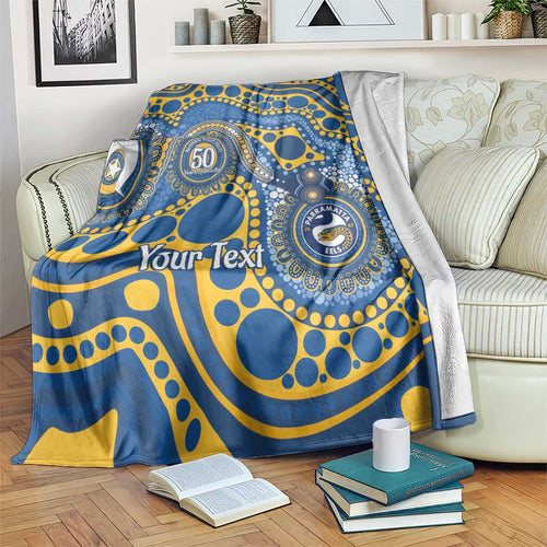 Eels NAIDOC Week 2026 Personalised Blanket 50 Years of Deadly Aboriginal Art