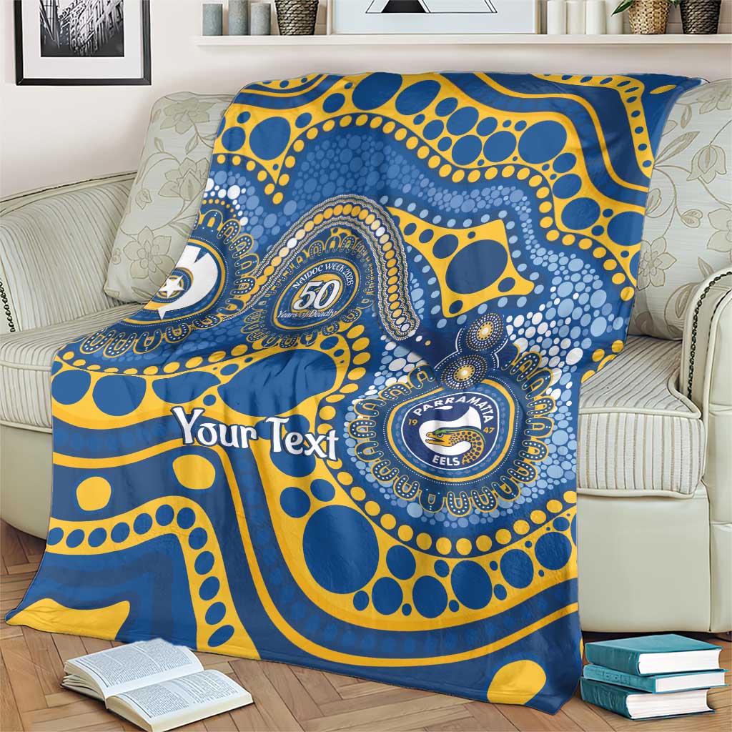 Eels NAIDOC Week 2026 Personalised Blanket 50 Years of Deadly Aboriginal Art