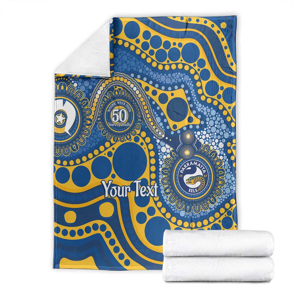 Eels NAIDOC Week 2026 Personalised Blanket 50 Years of Deadly Aboriginal Art