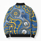Eels NAIDOC Week 2026 Personalised Bomber Puffer Jacket 50 Years of Deadly Aboriginal Art