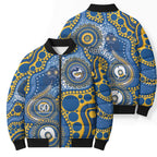 Eels NAIDOC Week 2026 Personalised Bomber Puffer Jacket 50 Years of Deadly Aboriginal Art