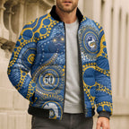 Eels NAIDOC Week 2026 Personalised Bomber Puffer Jacket 50 Years of Deadly Aboriginal Art