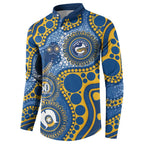Eels NAIDOC Week 2026 Personalised Button Sweatshirt 50 Years of Deadly Aboriginal Art