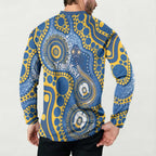 Eels NAIDOC Week 2026 Personalised Button Sweatshirt 50 Years of Deadly Aboriginal Art