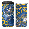 Eels NAIDOC Week 2026 Personalised 4 in 1 Can Cooler Tumbler 50 Years of Deadly Aboriginal Art