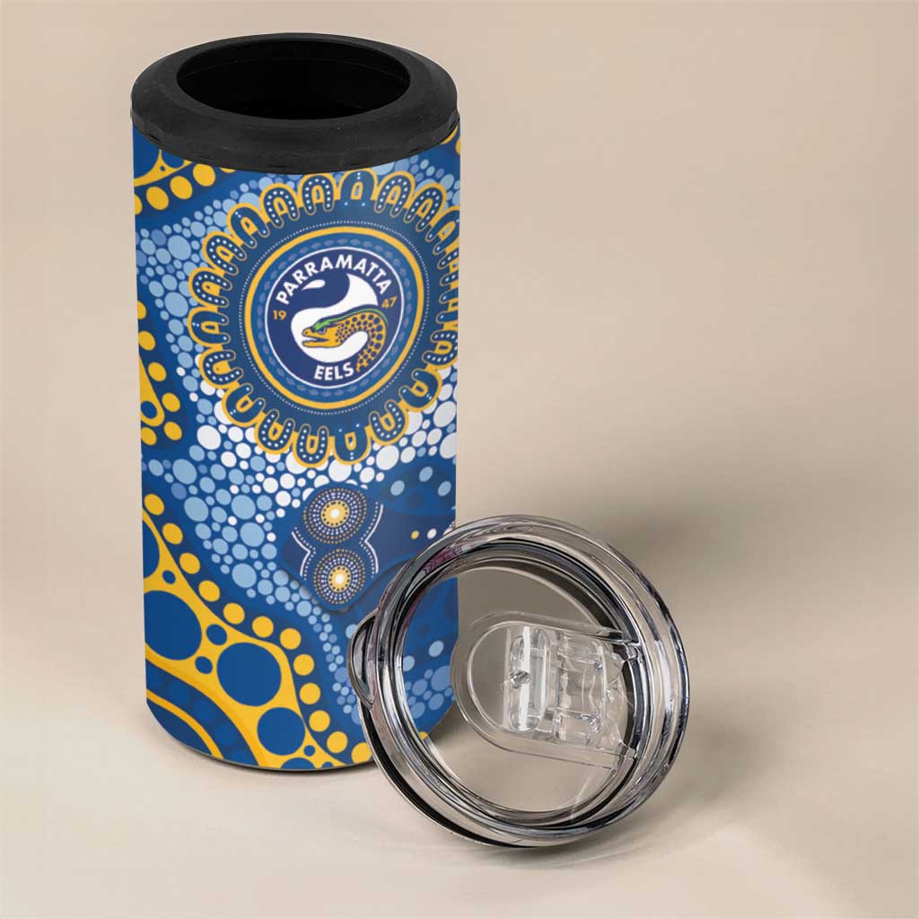 Eels NAIDOC Week 2026 Personalised 4 in 1 Can Cooler Tumbler 50 Years of Deadly Aboriginal Art