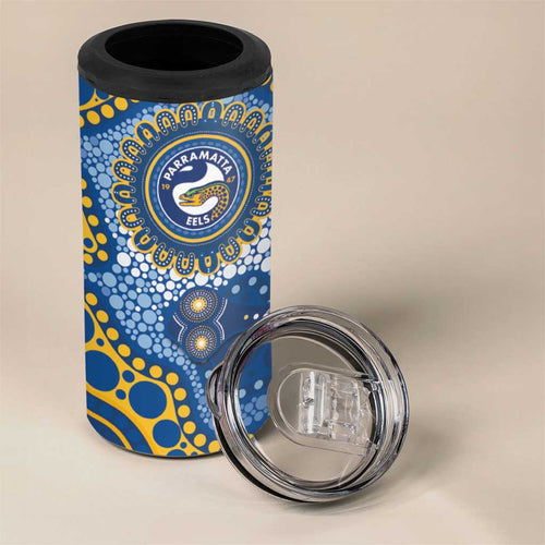 Eels NAIDOC Week 2026 Personalised 4 in 1 Can Cooler Tumbler 50 Years of Deadly Aboriginal Art