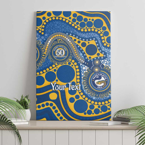 Eels NAIDOC Week 2026 Personalised Canvas Wall Art 50 Years of Deadly Aboriginal Art