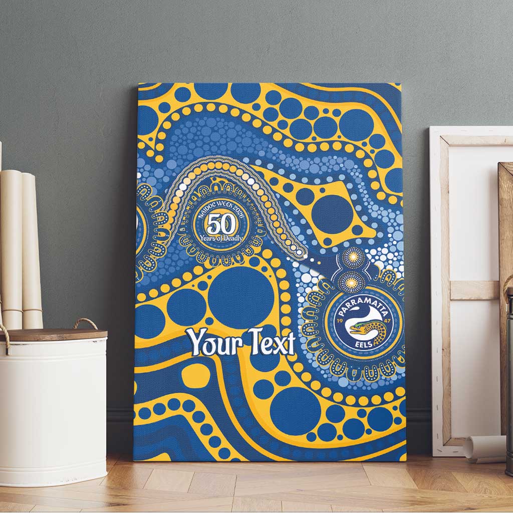 Eels NAIDOC Week 2026 Personalised Canvas Wall Art 50 Years of Deadly Aboriginal Art