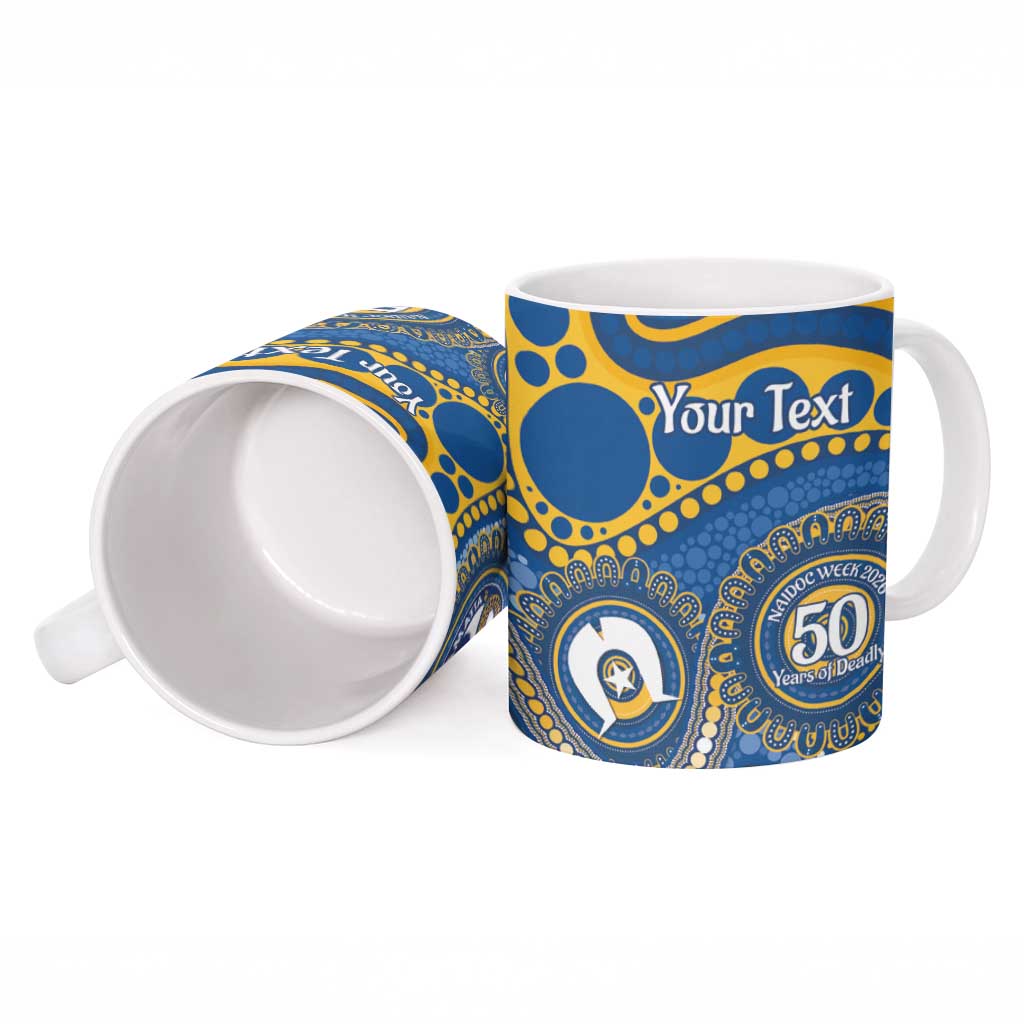 Eels NAIDOC Week 2026 Personalised Ceramic Mug 50 Years of Deadly Aboriginal Art