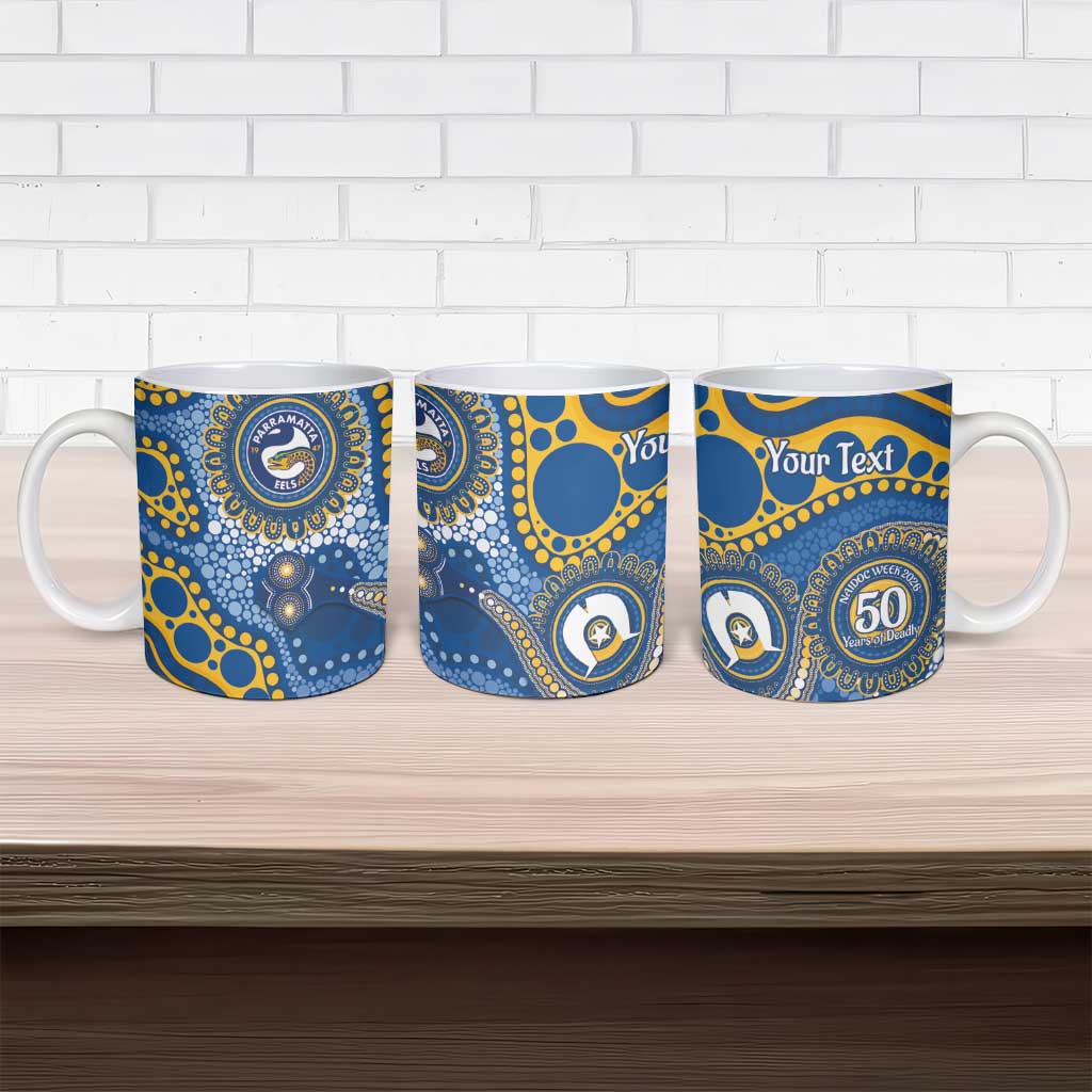 Eels NAIDOC Week 2026 Personalised Ceramic Mug 50 Years of Deadly Aboriginal Art
